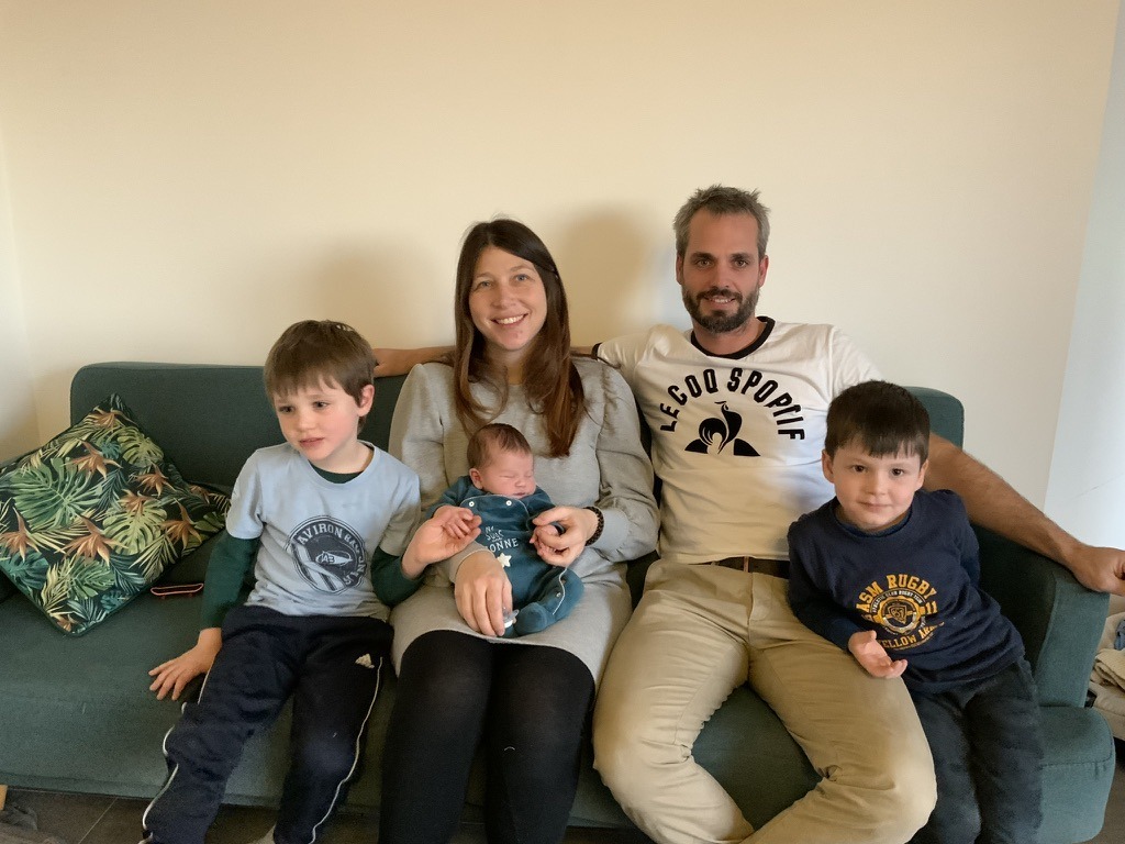 Notre famille avec l'arrivée du petit dernier Mathéo