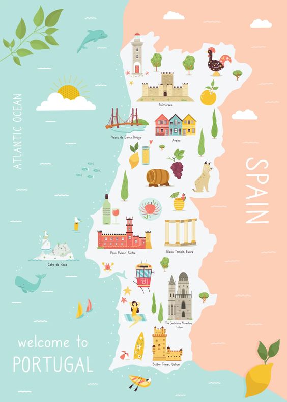 Carte Portugal